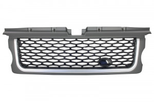 Ansamblu Grila Centrala si Grile Laterale compatibil cu Land Range Rover Sport L320 2005-2008 Autobiography Look Negru Platinat Edition - Img 2
