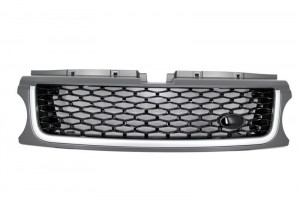 Ansamblu Grila Centrala si Grile Laterale compatibil cu Land Range Sport Facelift L320 (2010-2013) Autobiography Look Platinum Black Edition - Img 3