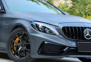 Aripi Laterale compatibile cu Mercedes C-Class W205 2014-2020 C63 Look - Img 8