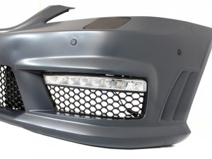 Bara Fata Completa cu Grila Centrala compatibil cu Mercedes W221 S-Class S63 S65 Design 2005-2010 si Praguri Laterale - Img 5