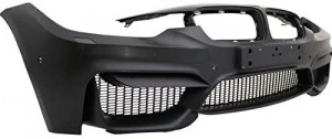 Bara Fata cu Grile Centrale compatibil cu BMW Seria 3 F30 F31 Non LCI & LCI 2011-2018 M4 Design - Img 4
