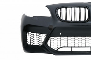 Bara Fata Echipata cu Grile Centrale compatibila cu BMW Seria 5 F10 F11 (2011-2017) M5 G30 Design - Img 3