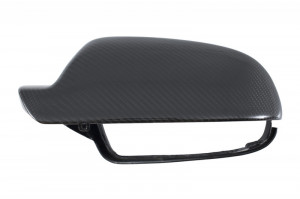 Capace oglinzi compatibil cu AUDI A4 B8 Facelift 2012-2015 Carbon Real - Img 3