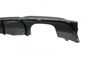 Difuzor Bara Spate Carbon Evacuare Dubla compatibil cu BMW Seria 3 2011> F30 F31 M Perf30formance Sport Design - Img 6