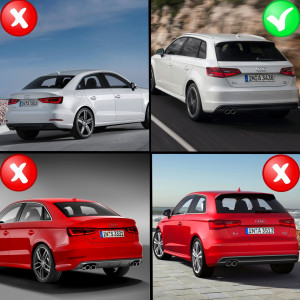 Difuzor Bara Spate compatibil cu AUDI A3 8V Hatchback Sportback 2012-2015 S3 Design - Img 6