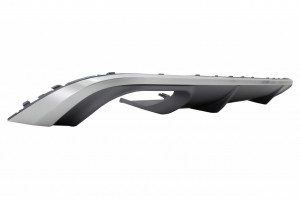 Difuzor Bara Spate compatibil cu AUDI A4 B9 8W Sedan sau Avant 2016-2018 S4 Design pentru Bara Standard Gri - Img 3