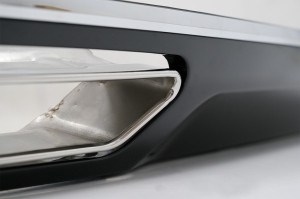 Difuzor Bara Spate compatibil cu AUDI A6 C7 4G FL 2010-2014 Ornamente Evacuare Design Negru Lucios - Img 3