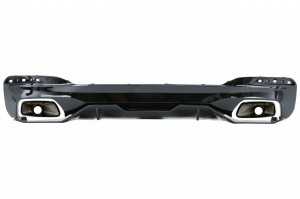 Difuzor Bara Spate compatibil cu BMW Seria 5 G30 G31 2017-> 540 M Performance Look Negru Lucios