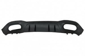 Difuzor Bara Spate compatibil cu Mercedes A-Class W177 Hatchback 2018-> Evacuari Negre - Img 5
