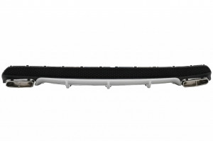 Difuzor Bara Spate Compatibil cu Mercedes CLA W117 2013-> Sport Pack cu Tipsuri de Evacuare Crom - Img 2