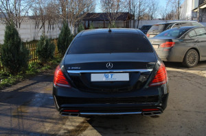 Difuzor Bara Spate compatibil cu Mercedes Clasa S W222 Sport Line 2013-2017 S63 Design - Img 8
