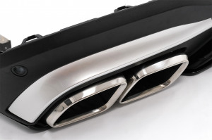 Difuzor Bara Spate compatibil cu Mercedes GLC X253 SUV 2020-> GLC63 Ornamente Tobe Crom - Img 8