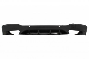 Difuzor Bara Spate cu Evacuari Negre compatibil cu Mercedes GLC X253 SUV 2015-2019 GLC63 Design Night Package - Img 3