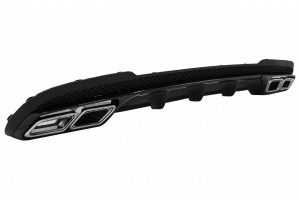 Difuzor Bara Spate cu Ornamente Crom compatibil cu Mercedes E-Class W212 S212 Facelift 2013-2016 - Img 2