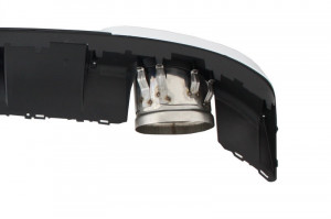 Difuzor Bara Spate cu Ornamente evacuare compatibil cu Audi A3 8V Hatchback Sportback 2012-2015 RS3 Design - Img 5
