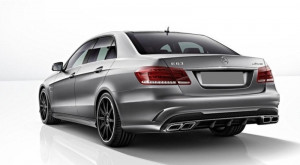 Difuzor Bara Spate cu Ornamente Evacuare compatibil cu MERCEDES E-Class W212 S212 AMG Sport Line Facelift 2013-2016 Negru E63 Design - Img 7