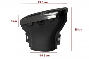 Difuzor Bara Spate cu Ornamente Evacuare compatibil cu Mercedes E-Class W213 2016-> E63s Design Negru - Img 2