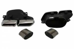 Difuzor Bara Spate cu Ornamente Evacuare compatibil cu Mercedes GLE W166 SUV Sport Line 2015-2018 - Img 7