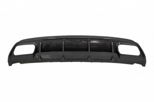 Difuzor Bara Spate cu Ornamente Negre pentru sistemul de evacuare compatibil cu Mercedes W176 A-Class 2013-2018 A45 Facelift Design Carbon Look - Img 2
