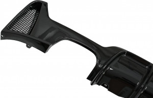 Difuzor Bara Spate Evacuare Dubla compatibil cu BMW Seria 4 F32 F33 F36 2013-2019 Negru Lucios - Img 5