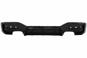 Difuzor Bara Spate Evacuare Dubla Negru Lucios compatibil cu BMW Seria 1 F20 F21 LCI 2015-2019