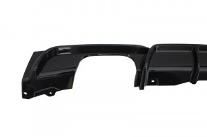 Difuzor Bara Spate Evacuare Dubla Negru Lucios compatibil cu BMW Seria 3 2011-2019 F30 F31 M Design - Img 4