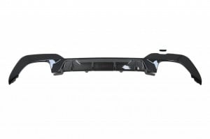 Difuzor Bara Spate Evacuare Dubla si Tobe Ornament compatibil cu BMW Seria 3 G20 G28 Sedan G21 Touring 2019-> M340i M Look Carbon - Img 4