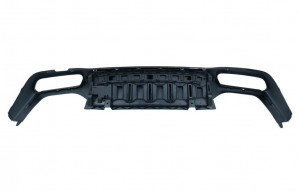 Difuzor Bara Spate Negru Lucios cu Ornamente tobe Crom compatibil cu Mercedes E-Class W213 2016-> E63S Design - Img 2