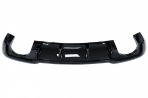 Difuzor Bara Spate Negru Lucios si Sistem de evacuare compatibil cu Audi A3 8V Facelift 2016-2019 Sedan Cabrio RS3 Design doar pentru bara S-Line - Img 3