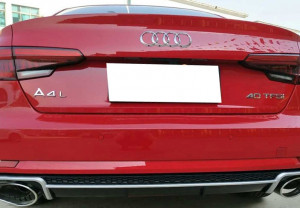 Difuzor Bara Spate si Ornamente Evacuare compatibil cu Audi A4 B9 8W (2016-2018) Sedan Avant RS4 Desing - Img 7