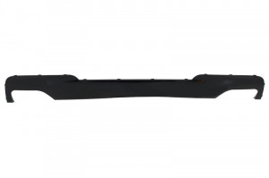 Difuzor de aer cu evacuare dubla negru lucios compatibil cu BMW F10 F11 Seria 5 2011-2017 M-Technik 550i Design - Img 2