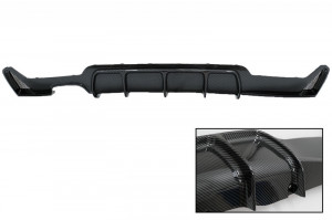 Difuzor Spate cu Toba Ornament Evacuare compatibil cu BMW 4 Series F32 F33 F36 2013-2019 M Design - Img 3