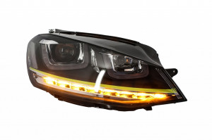 Faruri 3D LED compatibil cu VW Golf 7 VII 2012-2017 R400 Design Semnal LED - Img 4