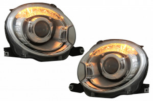 Faruri compatibil cu Fiat 500 Hatchback 2007-2015 Crom