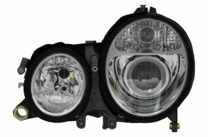 Faruri compatibil cu Mercedes E-Class W210 1999-2002 Chrome Facelift Design - Img 3