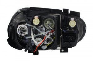 Faruri compatibil cu VW Golf 4 1997-2003 R32 Look Negru - Img 4