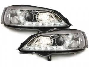 Faruri DAYLIGHT compatibil cu Opel Astra G 1997-2004 Crom