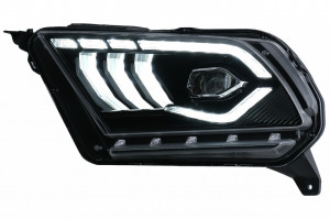 Faruri Full LED compatibil cu Ford Mustang V 2010-2014 cu Semnal Dinamic Secvential - Img 2