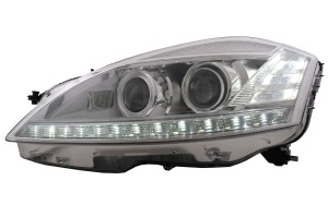 Faruri LED compatibil cu Mercedes W221 S-Class 2005-2009 Facelift Look LHD - Img 2