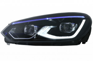 Faruri LED compatibil cu VW Golf 6 VI 2008-2013 conversie Golf 8 Look - Img 2