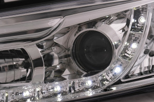 Faruri LED compatibil cu VW Passat B5 3B 1996-2000 Crom - Img 3