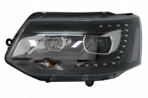 Faruri LED DRL Dayline compatibil cu VW Transporter T5 2010-2015 Negru - Img 3