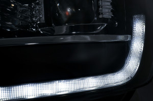Faruri LED Tube Light compatibil cu VW Transporter T6 2015-2020 Negru Semnal Dinamic Secvential - Img 3