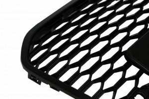 Grila Bara Fata compatibil cu Audi A6 C7 4G Pre-Facelift 2011-2014 RS6 Design Negru Lucios - Img 4