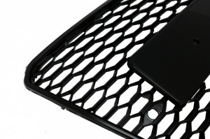 Grila Bara Fata compatibil cu Audi A7 4G Pre-Facelift 2010-2014 RS7 Design Negru Lucios - Img 2