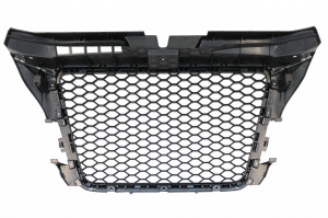 Grila Centrala compatibil cu AUDI A3 8P Facelift 2007-2012 RS Design Negru Lucios - Img 4