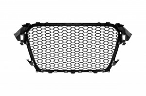 Grila Centrala compatibil cu AUDI A4 B8 Facelift 2012-2015 RS Design Negru Lucios - Img 3