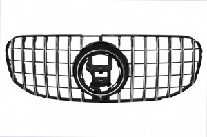Grila Centrala compatibil cu Mercedes GLS SUV X167 2019-Up GTR Look Negru / Crom