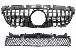 Grila Centrala compatibil cu Mercedes SLK R172 2011-2015 GT-R Panamericana Design Negru