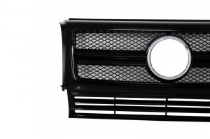 Grila Centrala compatibil cu Mercedes W463 G-Class 1990-2012 G65 G63 Design Negru Lucios Edition - Img 3